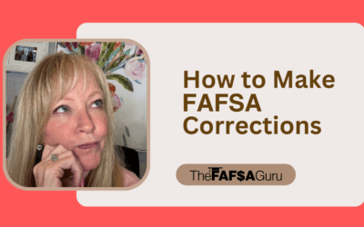 How to Make FAFSA Corrections